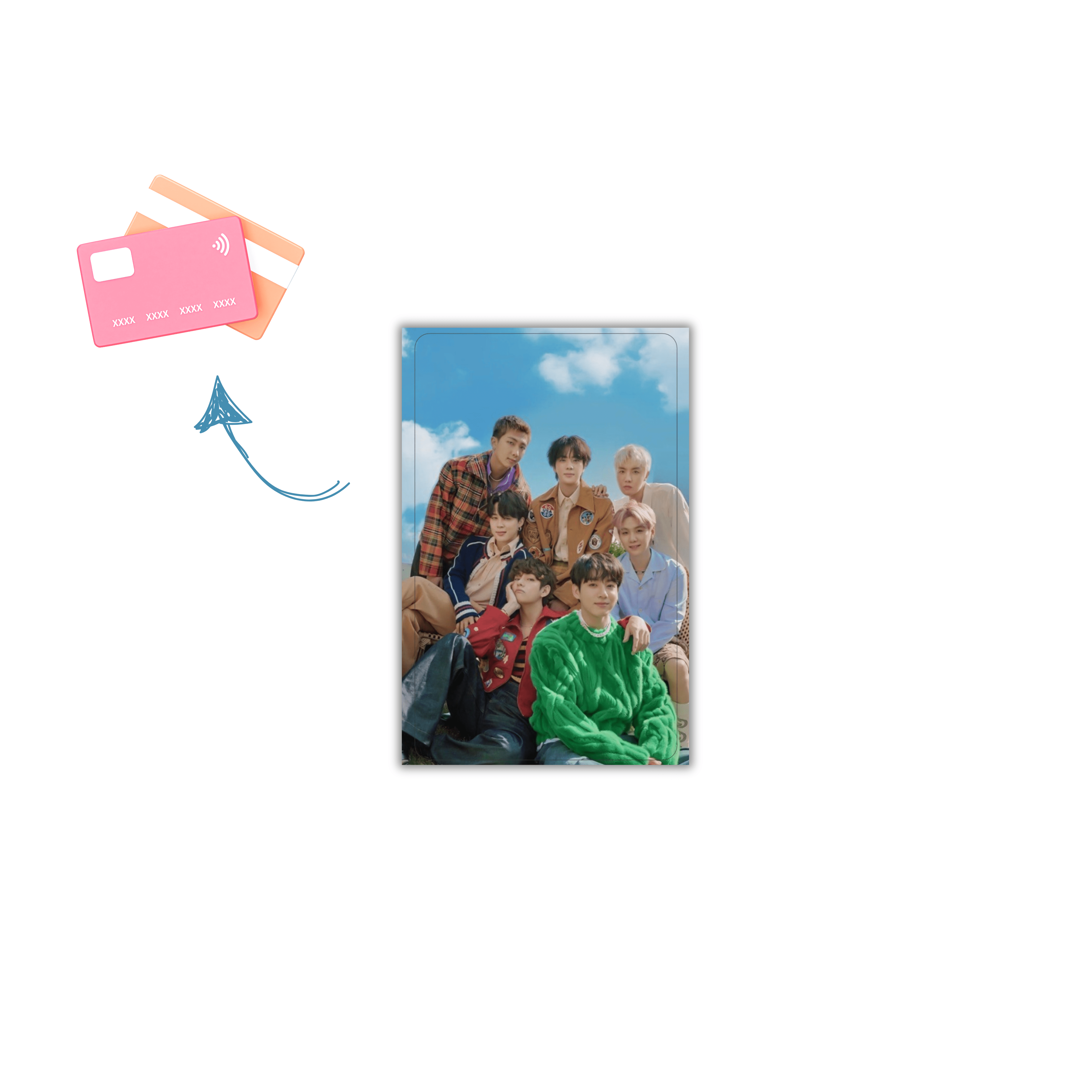استیکر کارت  Bts7